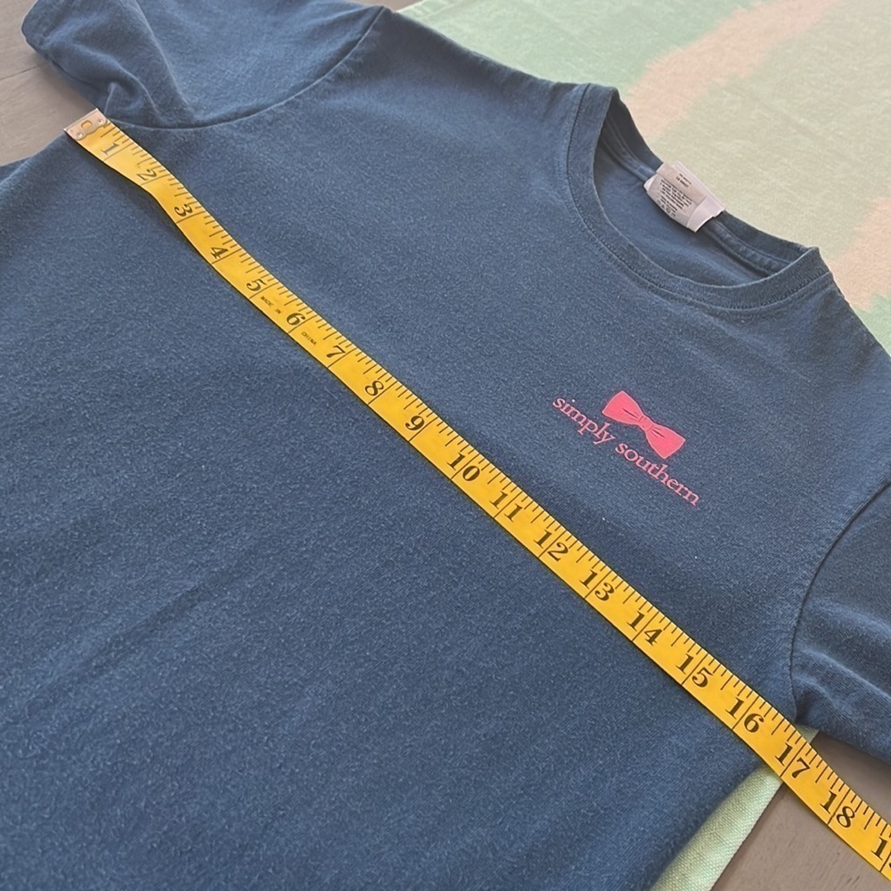 Simply Southern Preppiest Graphic Tee Bow Logo Shirt Small - Picture 7 of 8